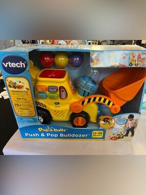VTech Pop-a-Balls Push and Pop Bulldozer